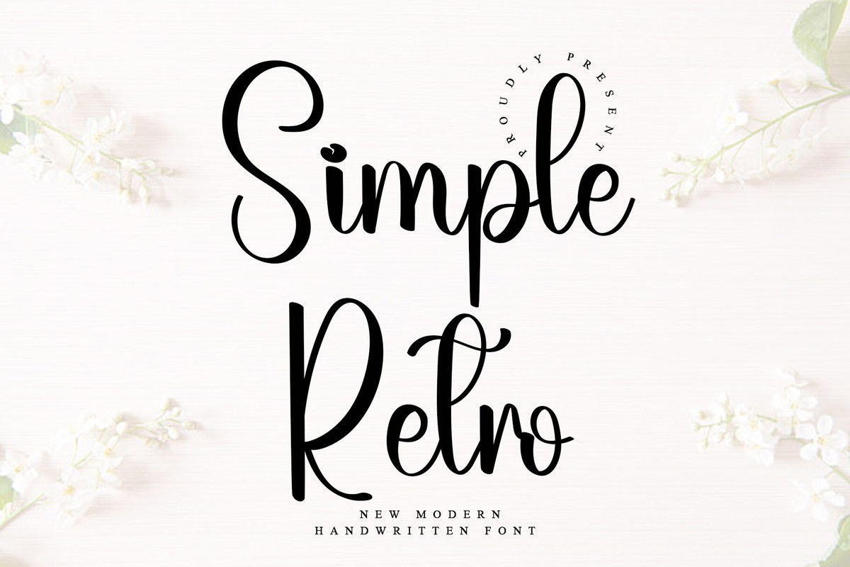 Font Simple Retro