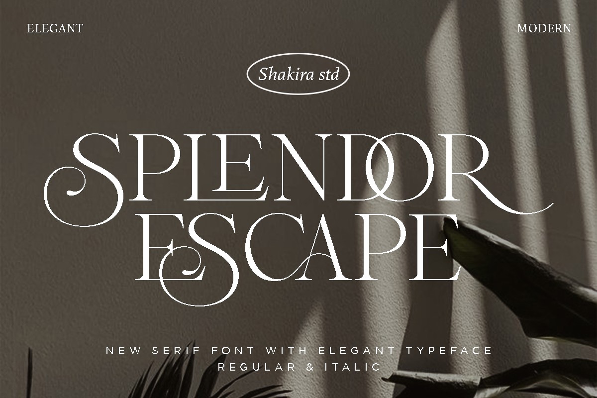 Font Splendor Escape