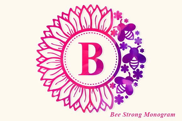 Bee Strong Monogram