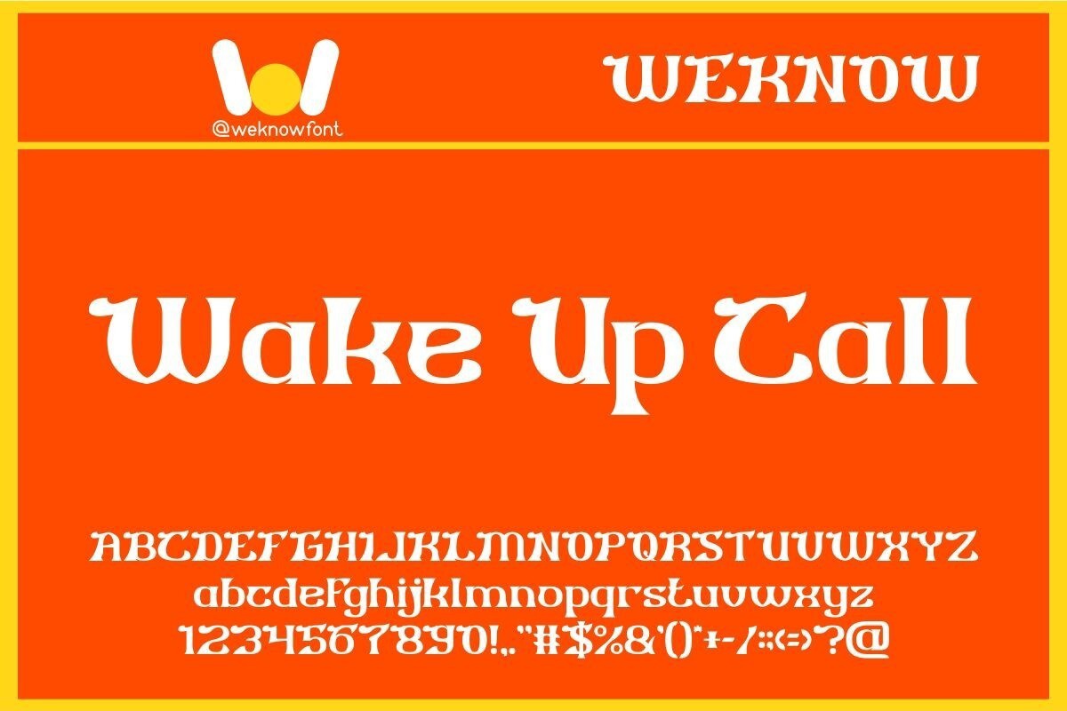 Font Wake Up Call