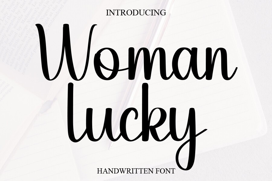 Font Woman Lucky