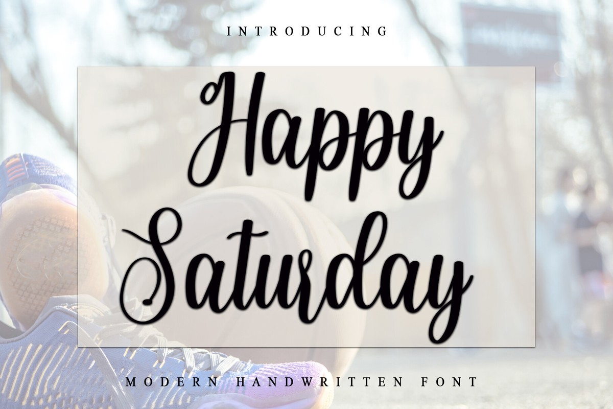 Font Happy Saturday