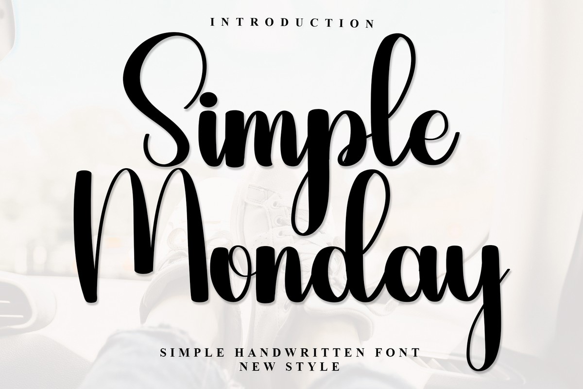 Font Simple Monday