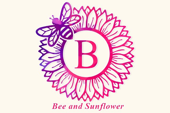 Font Bee and Sunflower