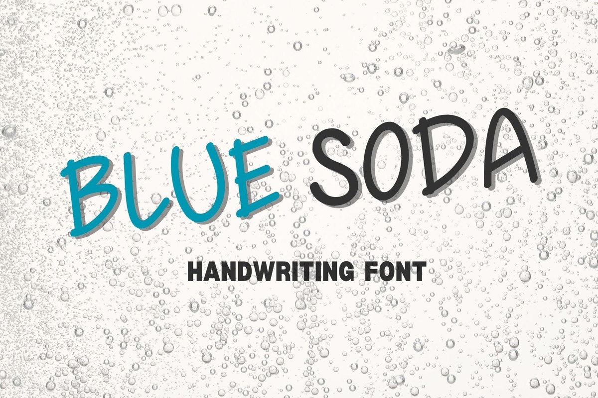 Font Blue Soda