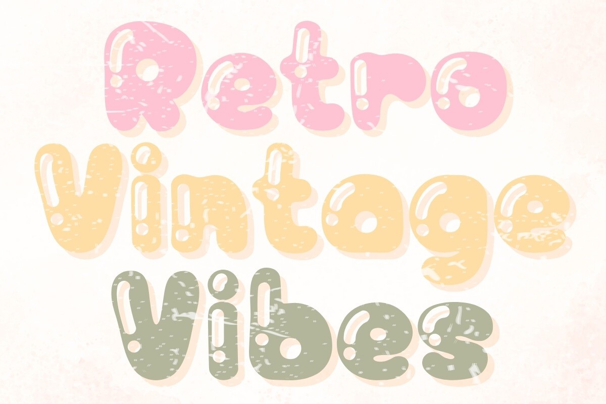 Font Retro Vintage Vibes