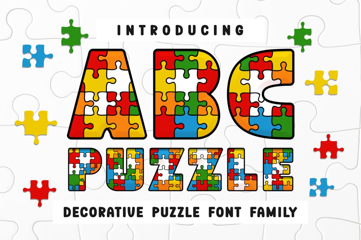 Font ABC Puzzle