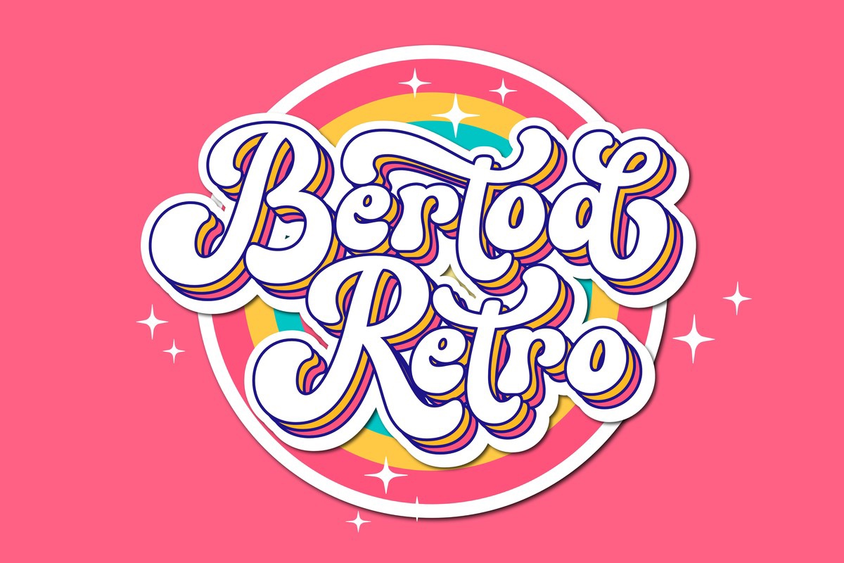 Font Bertod Retro