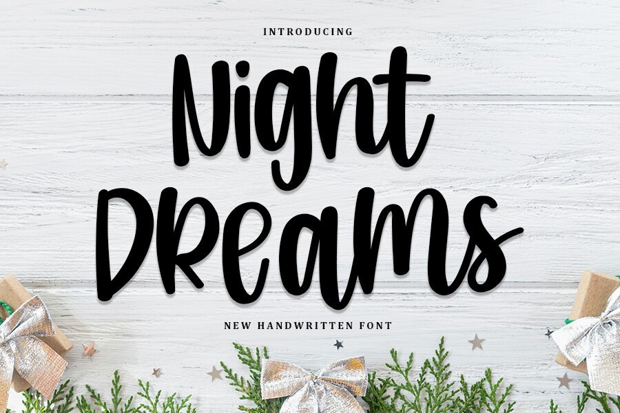 Font Night Dreams