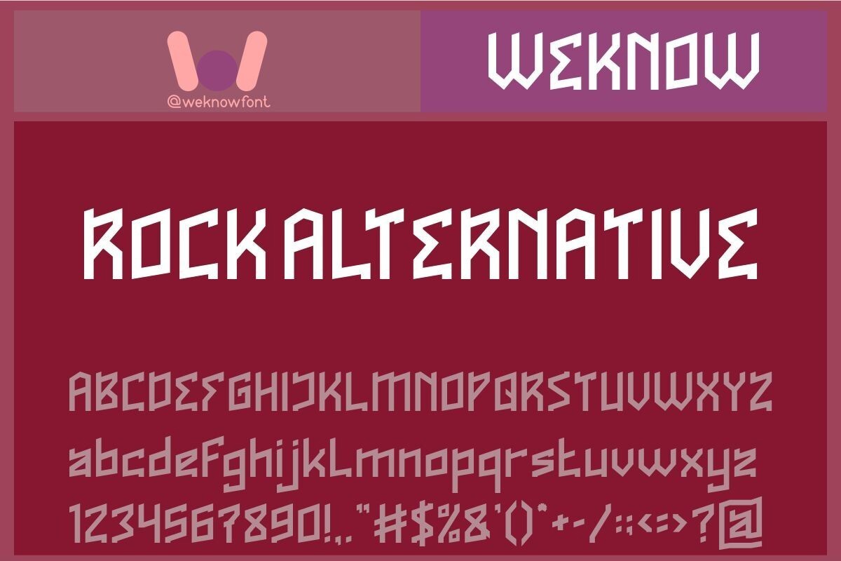 Font Rock Alternative