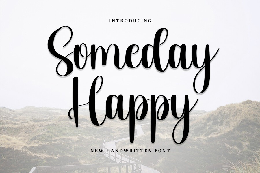 Font Someday Happy