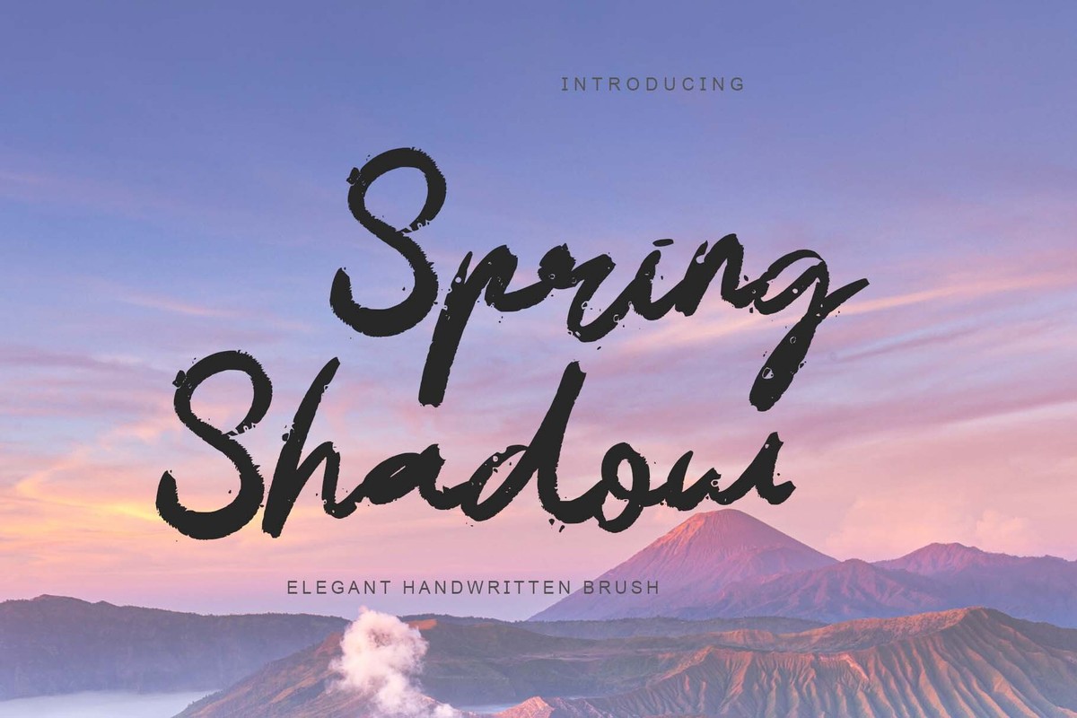 Font Spring Shadow