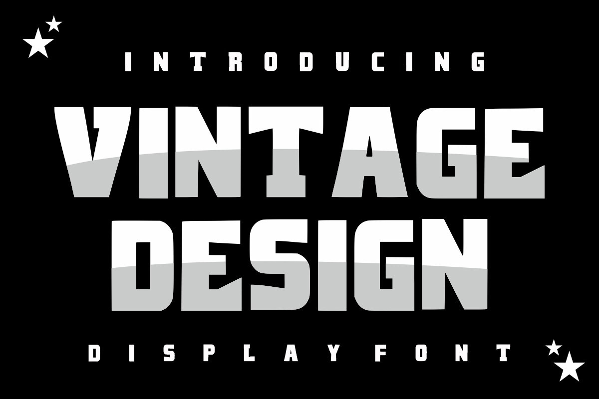 Font Vintage Design