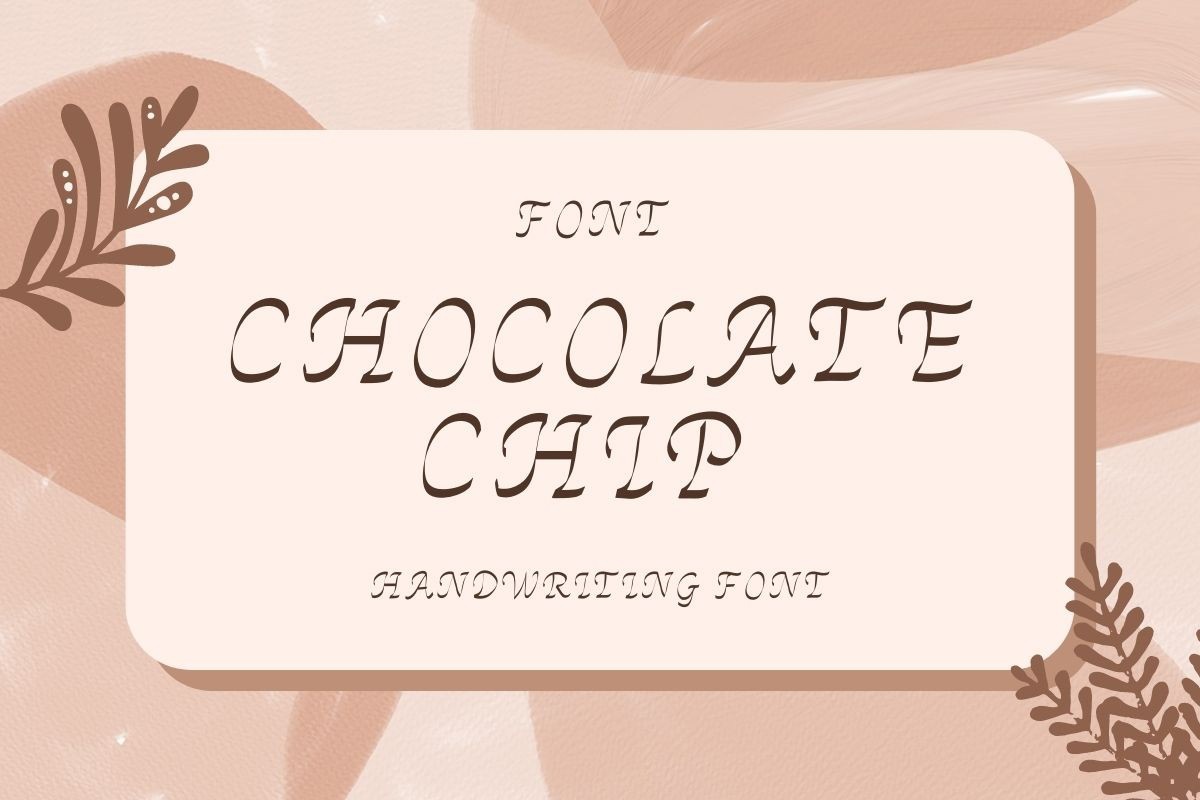 Font Chocolate Chip