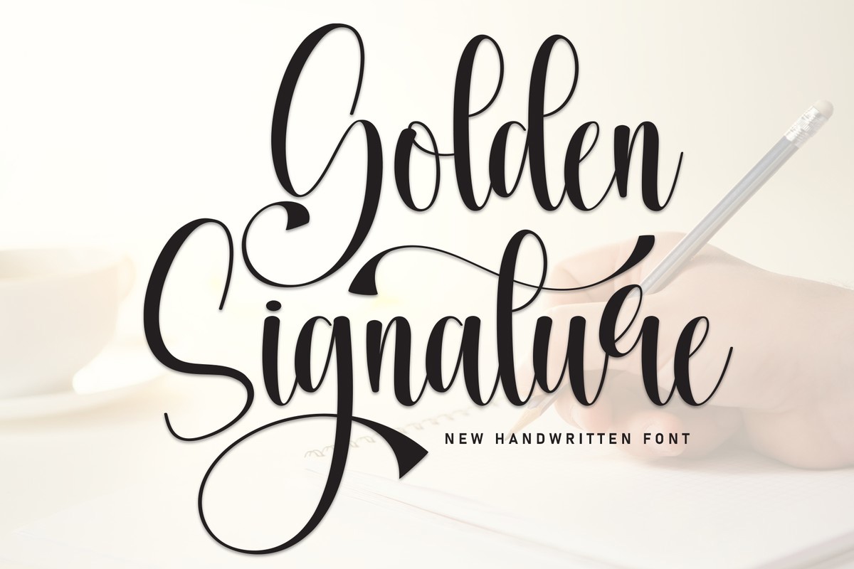 Font Golden Signature