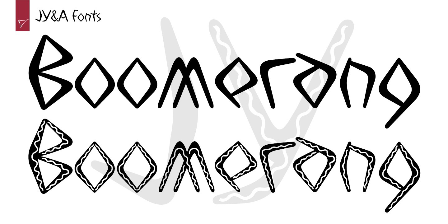 Font Boomerang JY