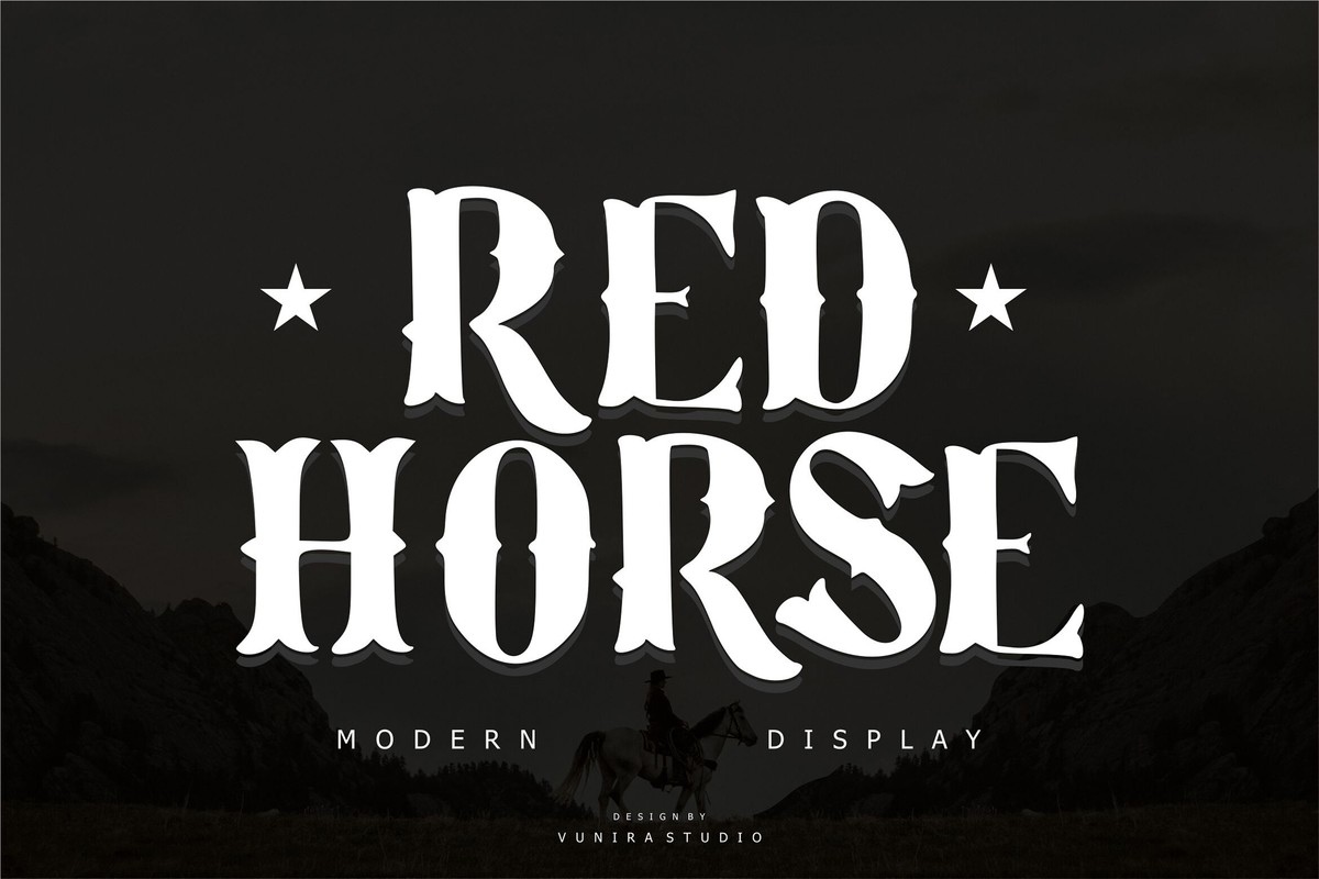 Font Red Horse