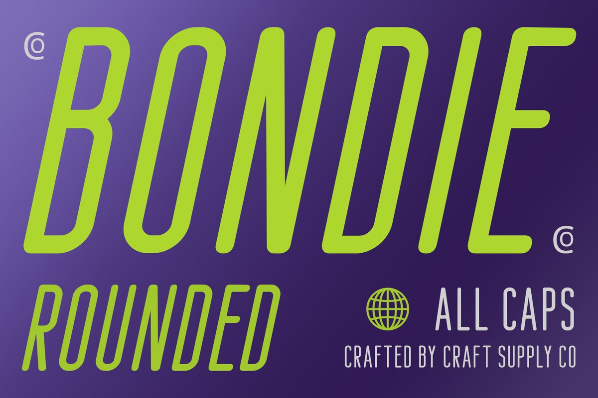 Font Bondie Rounded