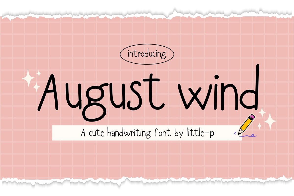 Font August Wind