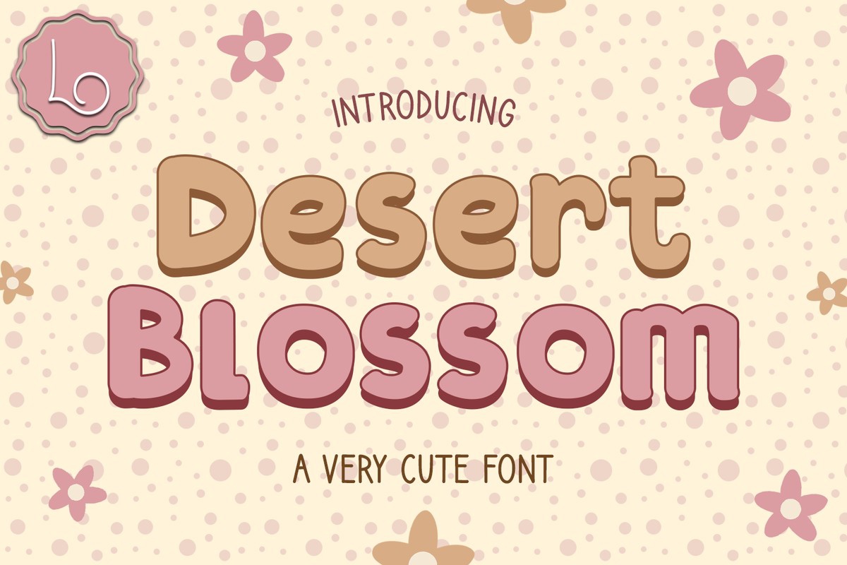 Font Desert Blossom