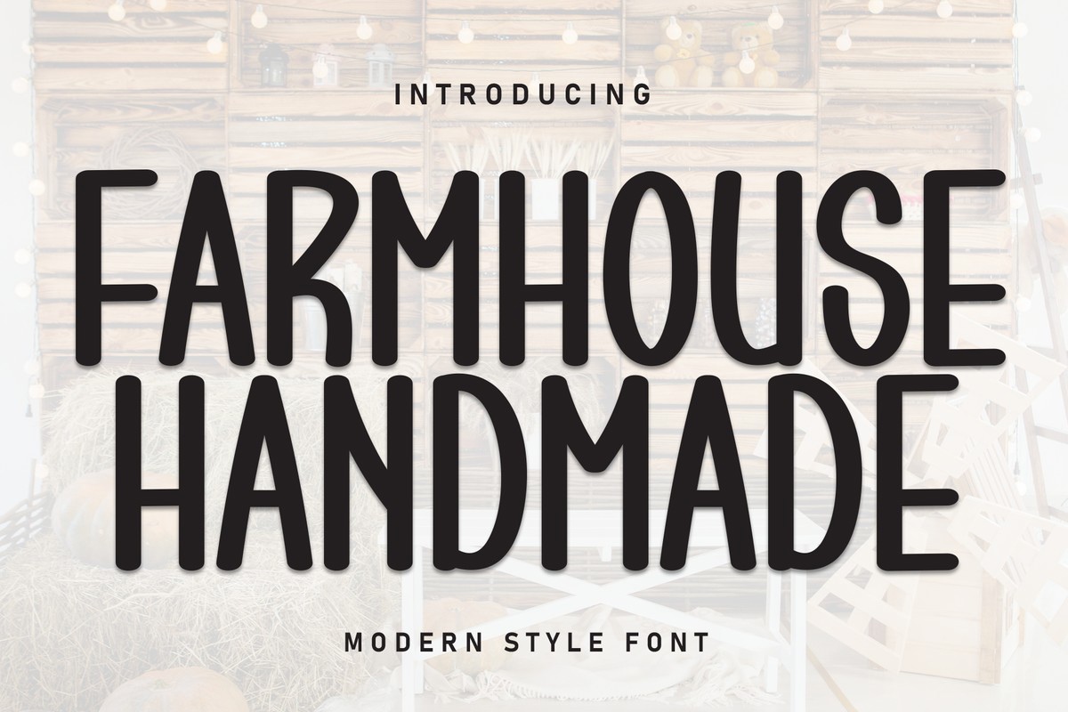 Font Farmhouse Handmade