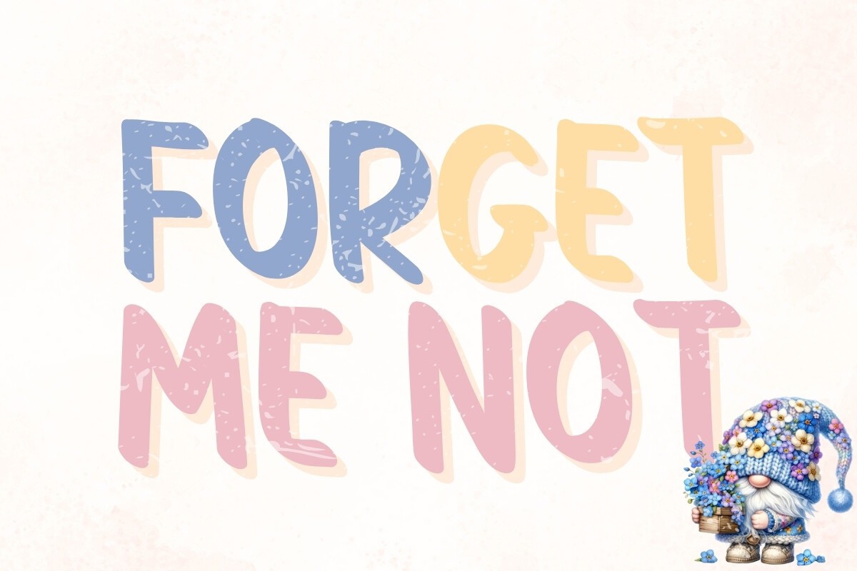 Font Forget Me Not