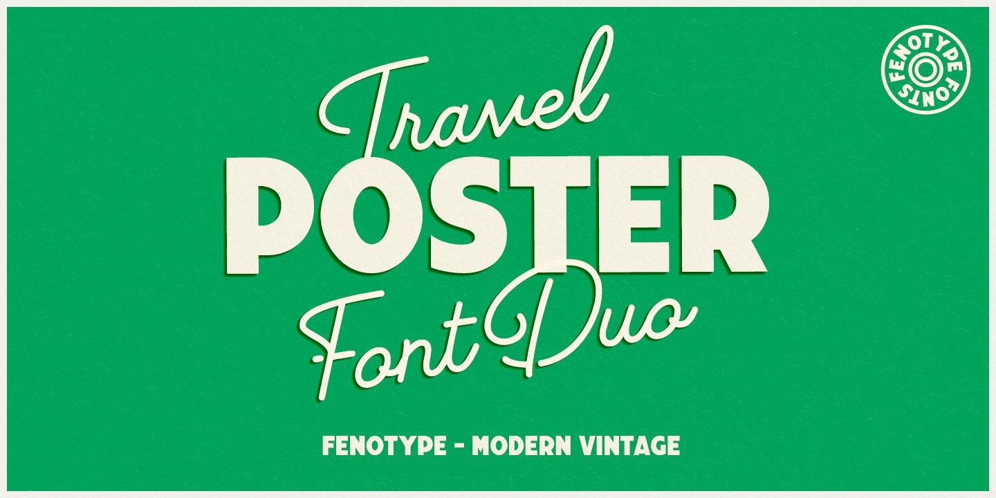 Font Travel Poster