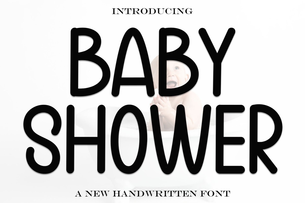 Font Baby Shower