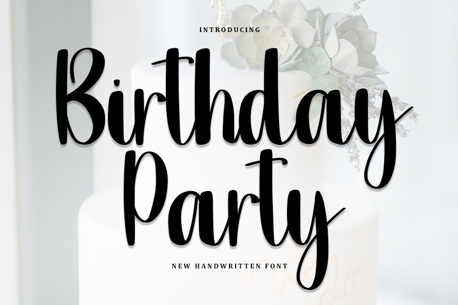 Font Birthday Party