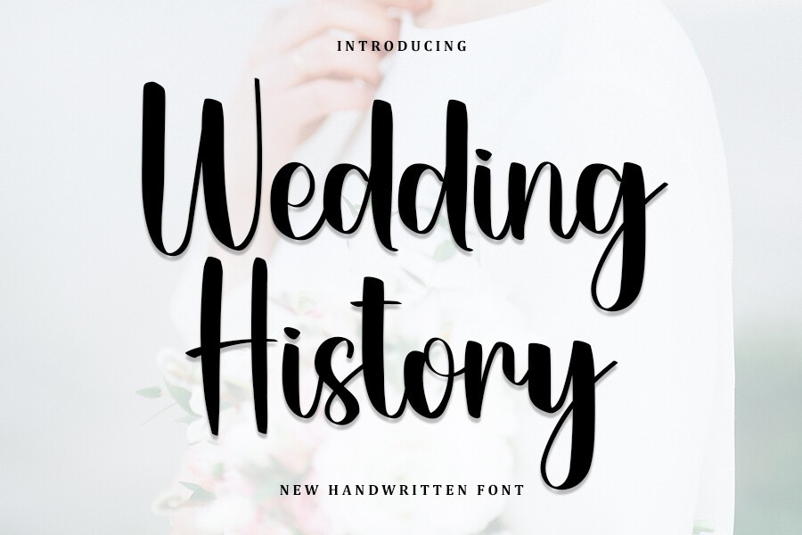 Font Wedding History