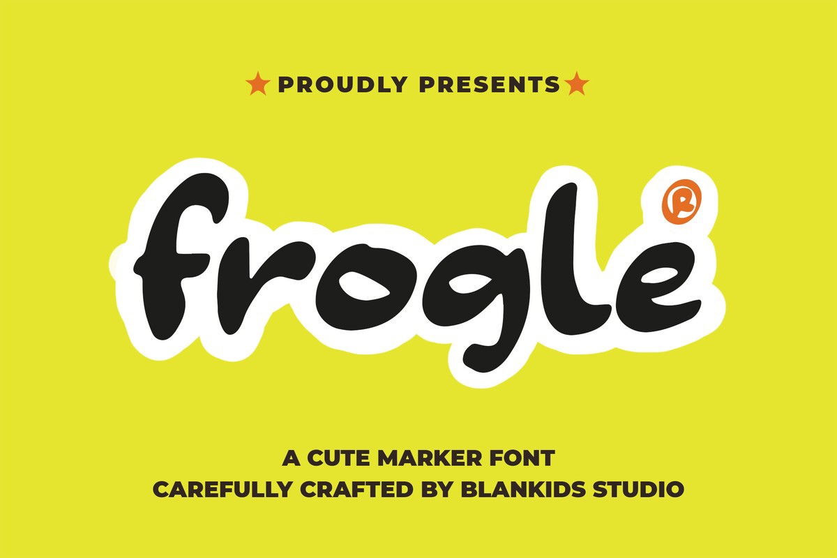 Font Frogle