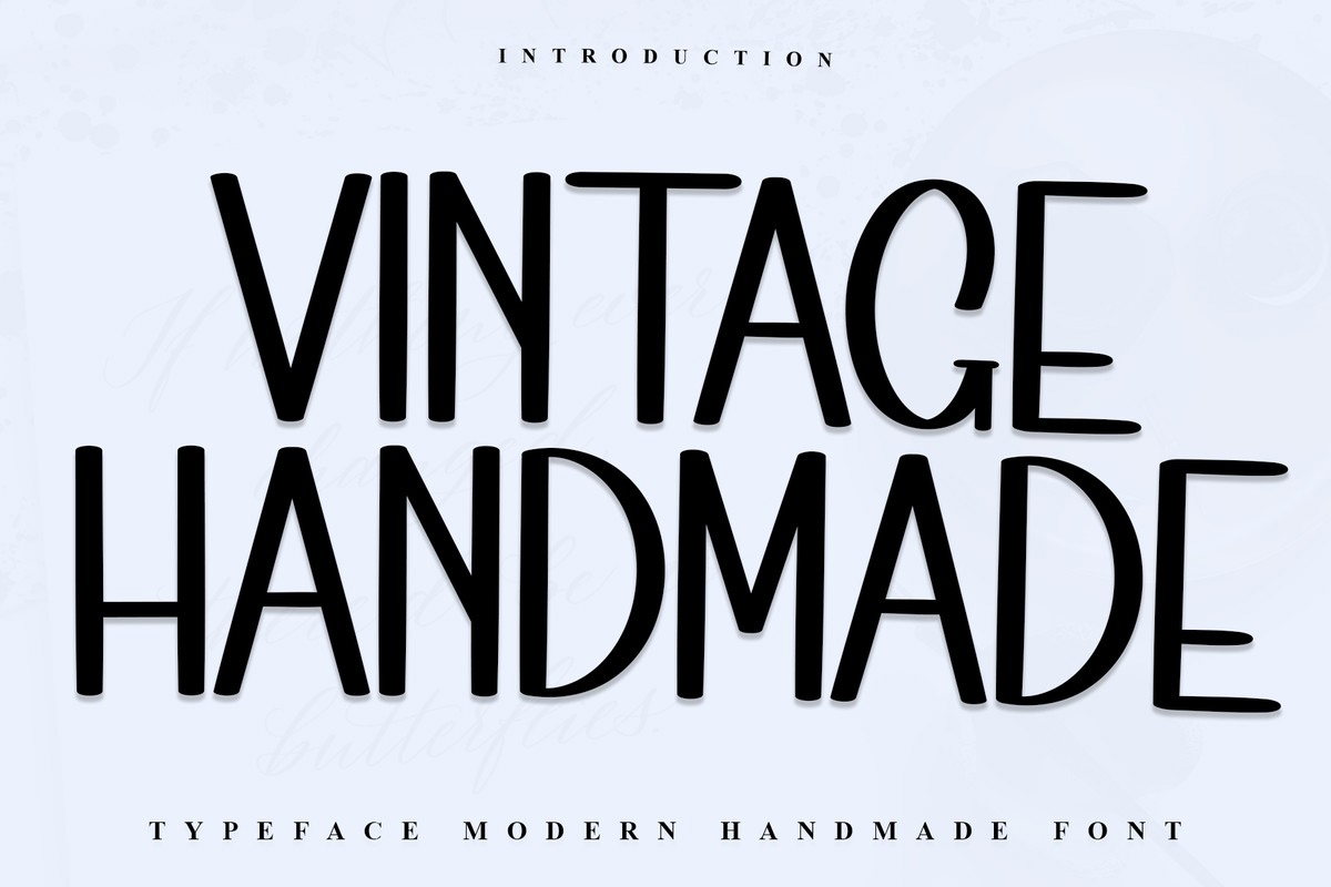 Font Vintage Handmade