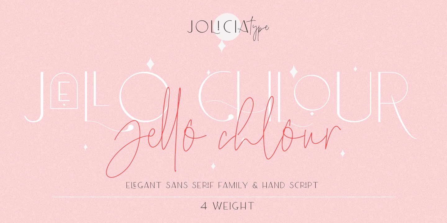 Font Jello Chlour