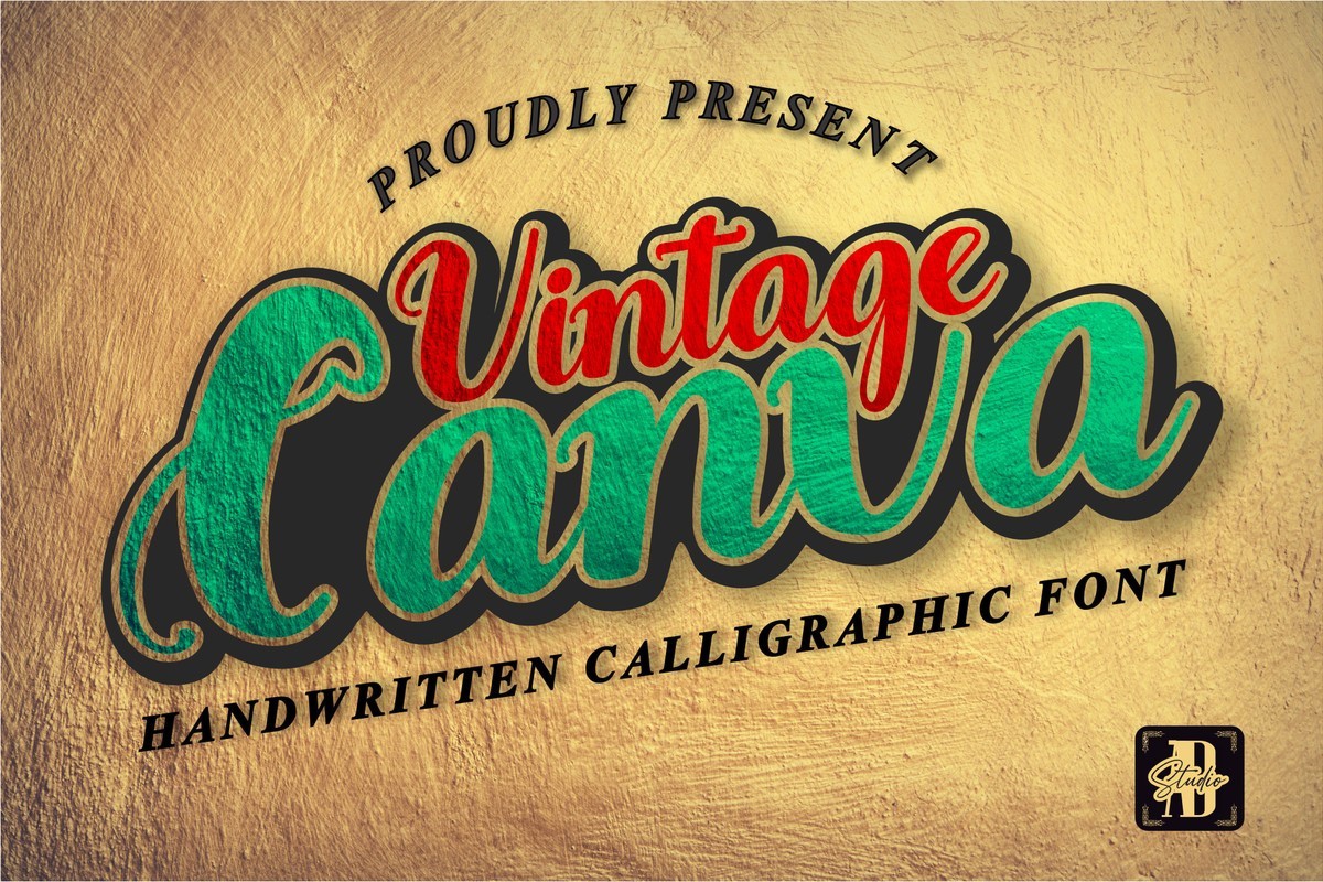 Font Vintage Canva