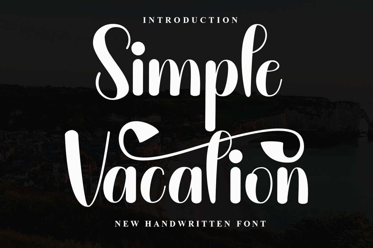 Font Simple Vacation