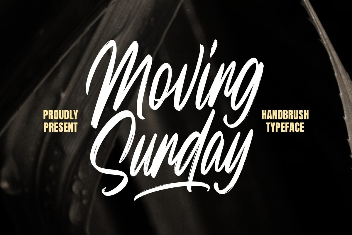 Font Moving Sunday