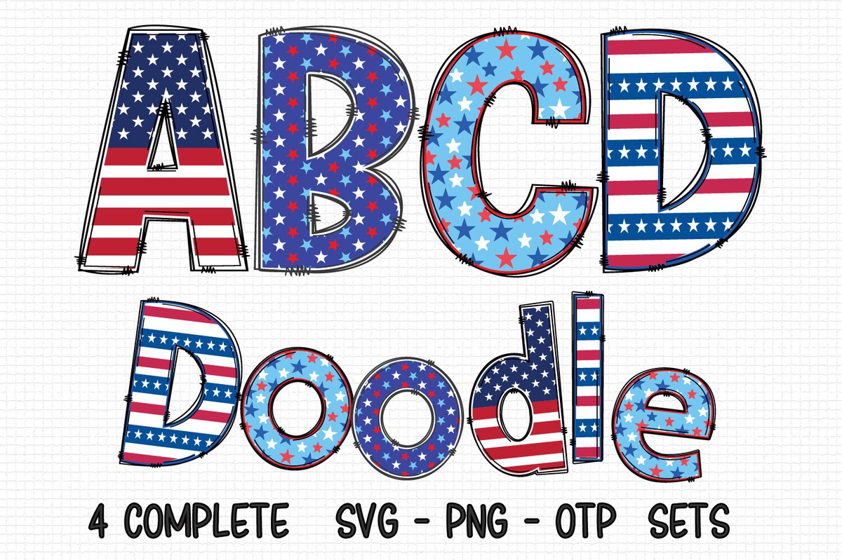 Font Patriotic Alpha