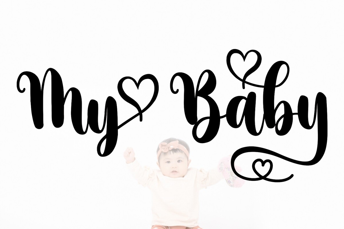 Font My Baby: download and install on the WEB site