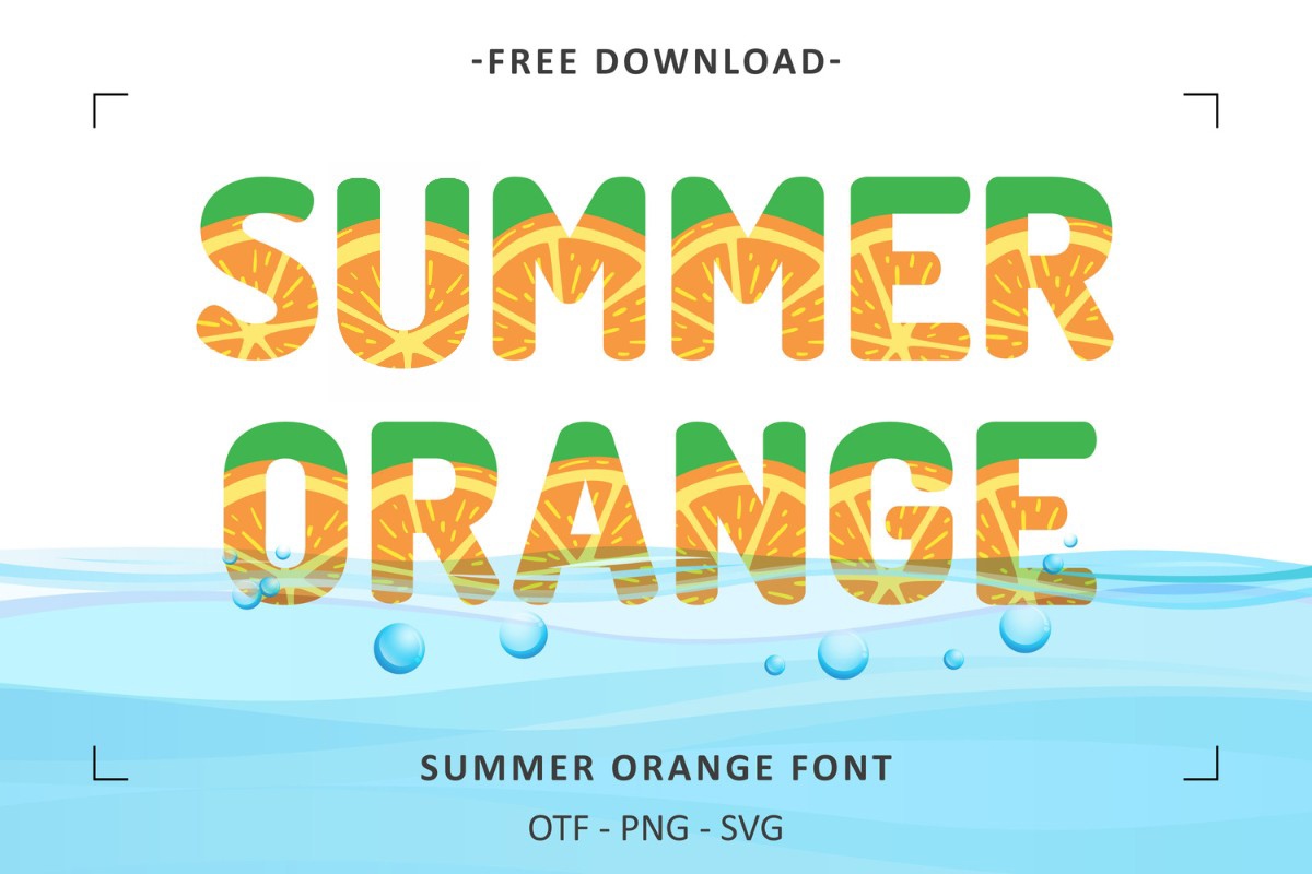 Font Summer Orange