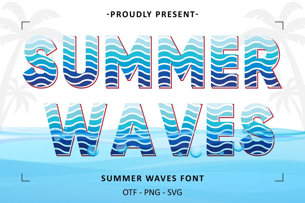 Font Summer Waves