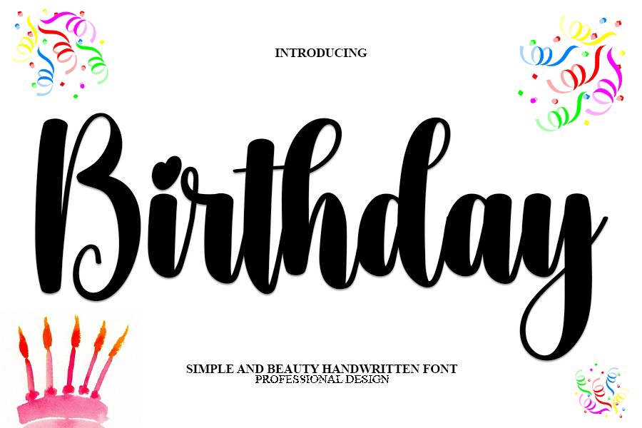 Font Birthday