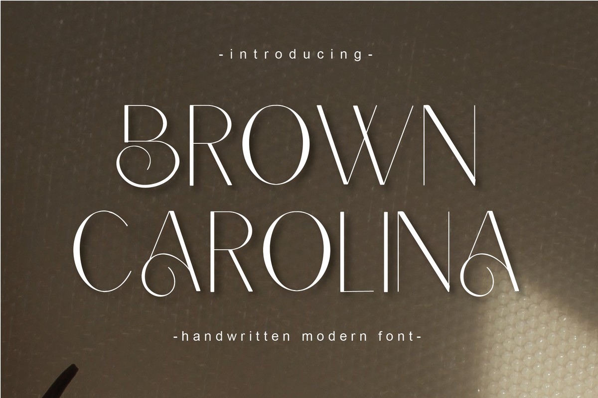 Font Brown Carolina