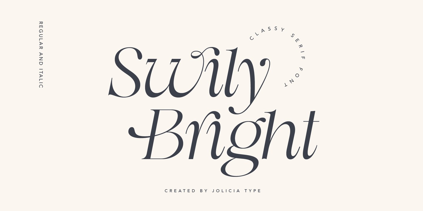 Font Swily Bright