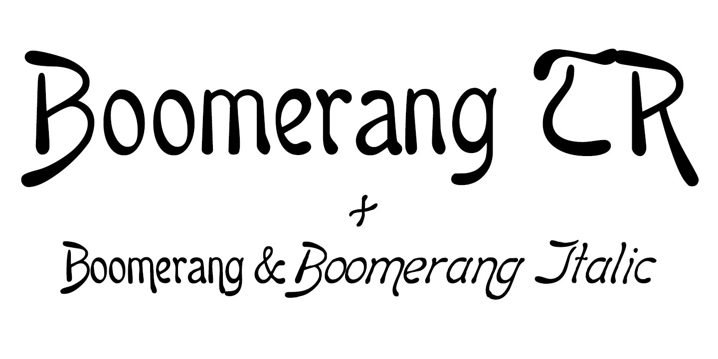 Font Boomerang TR