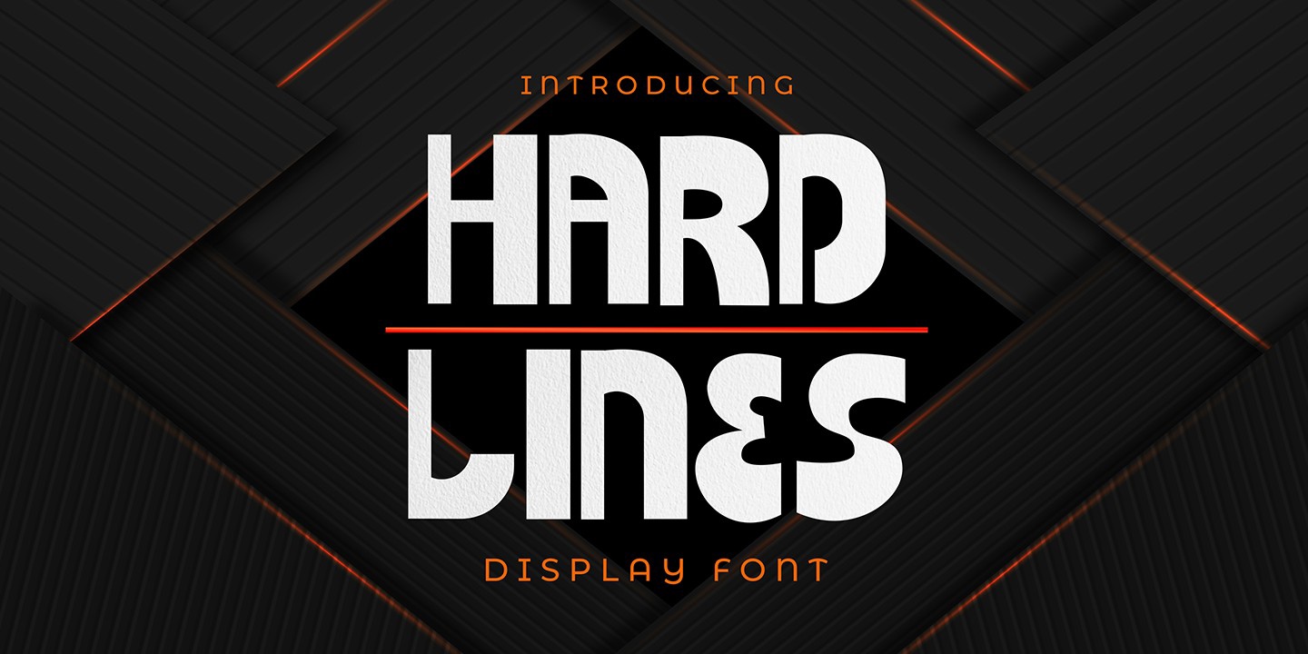 Font Hard Lines: download and install on the WEB site