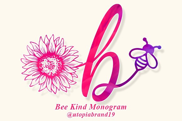 Font Bee Kind Monogram