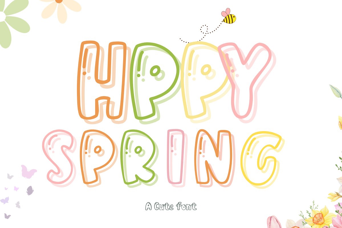 Font Happy Spring