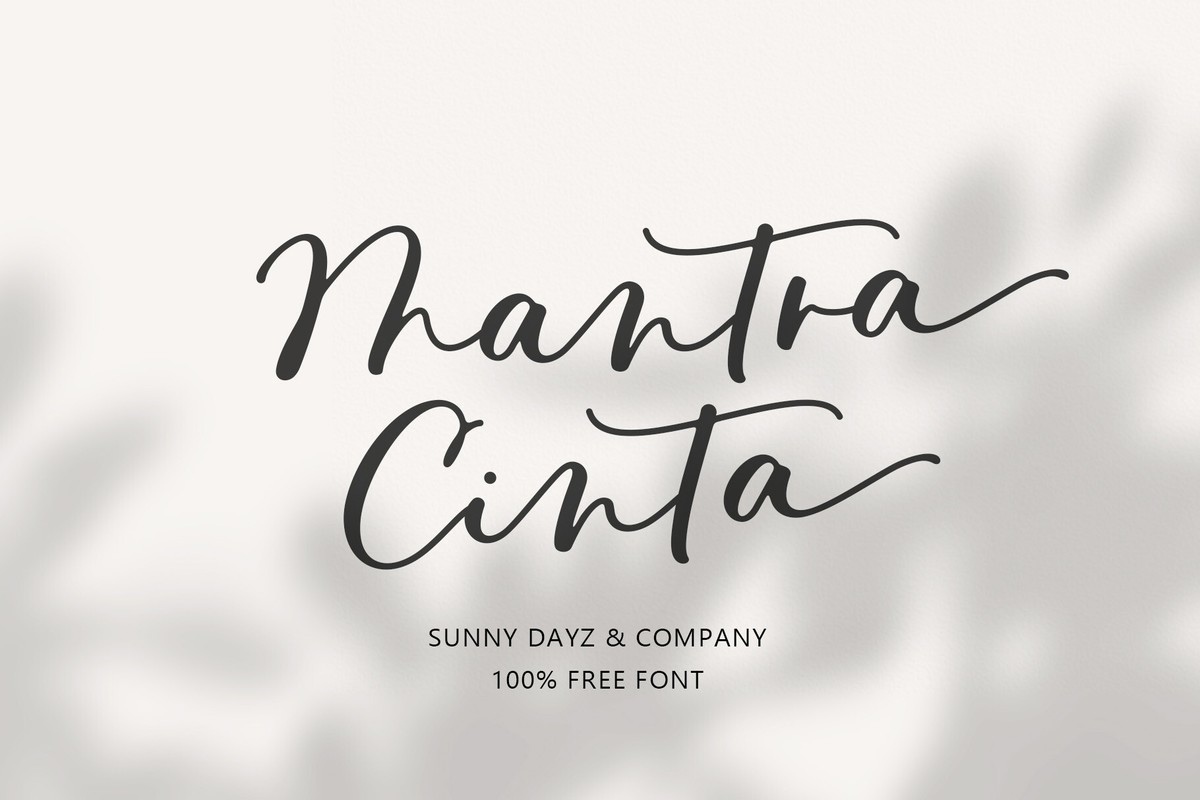 Font Mantra Cinta