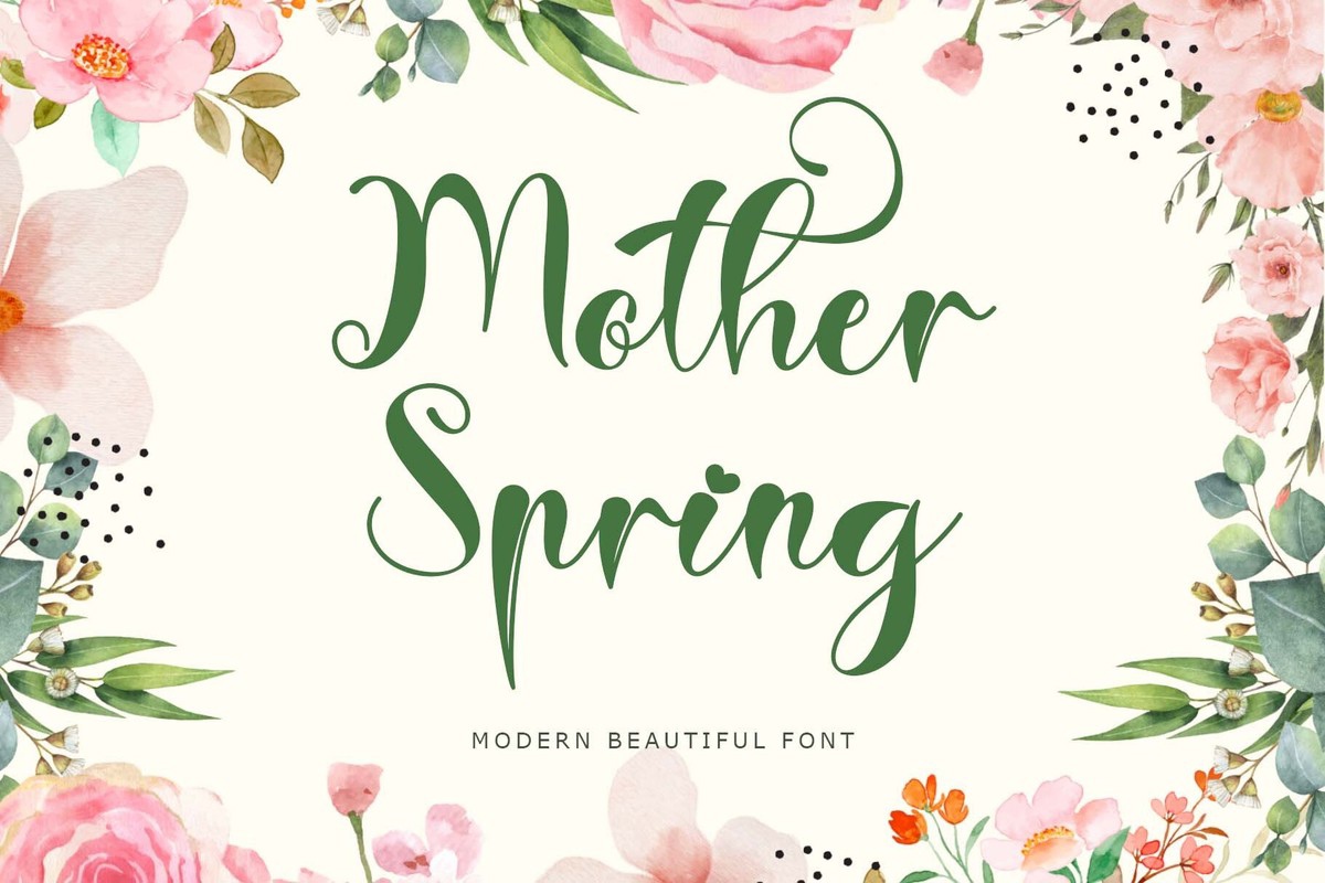 Font Mother Spring