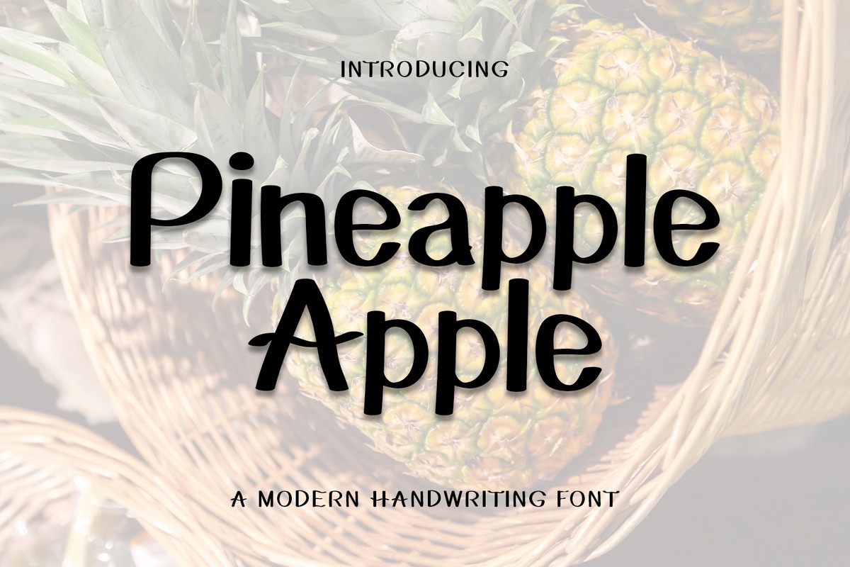 Font Pineapple Apple